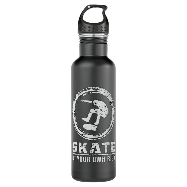 Botella De Agua Skater Skateboard Skateboarding Gift Idea (Anverso)
