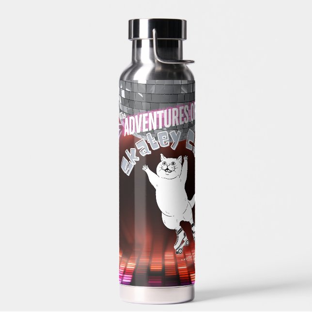 Botella De Agua Skatey Cat Tumbler (Izquierdo)