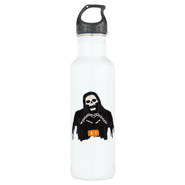 Botella De Agua Skeleton Hand Hearlower Classic (Anverso)