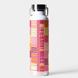 Botella De Agua Sketchbook Marks-Textured Multicoloured Stripes