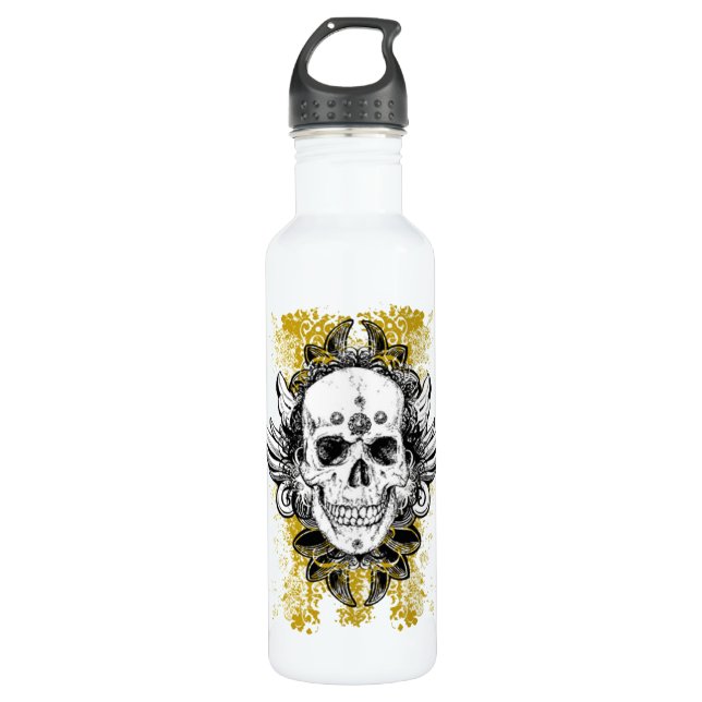 Botella De Agua Skull Diseñado (Anverso)
