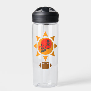 Botella De Agua Skull Football