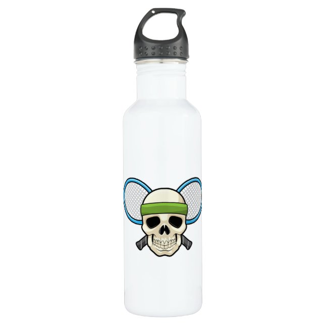 Botella De Agua Skull Tennis Tennis (Anverso)