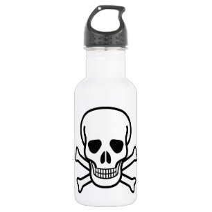 Botella De Agua Skull y Crossbone