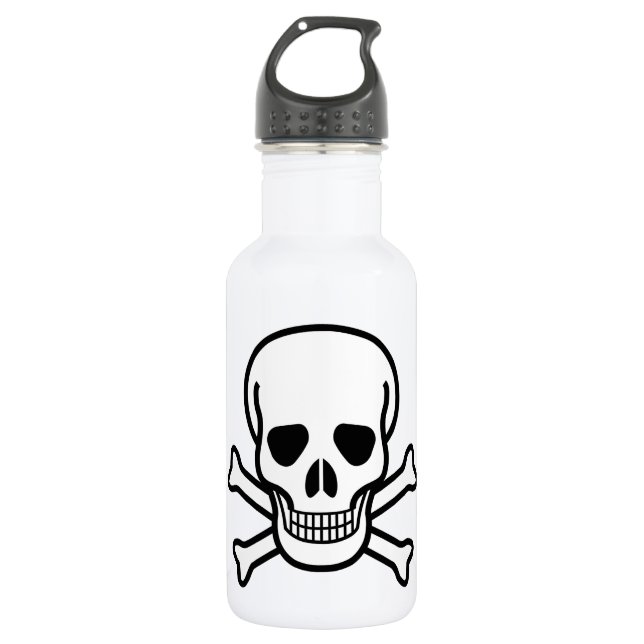 Botella De Agua Skull y Crossbone (Anverso)