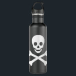 Botella De Agua Skull y Crossbone<br><div class="desc">Crear su propio cráneo y sus huesos cruzados</div>