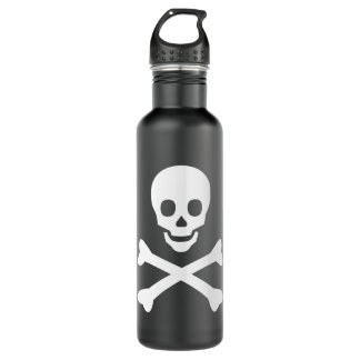 Botella De Agua Skull y Crossbone