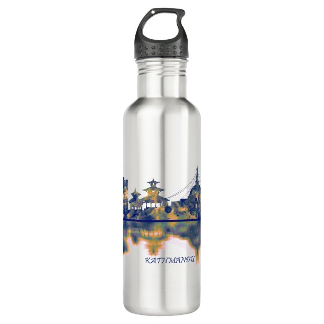 Botella De Agua Skyline de Katmandú (Anverso)