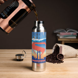 Botella De Agua Skyline de Superman Metropolis