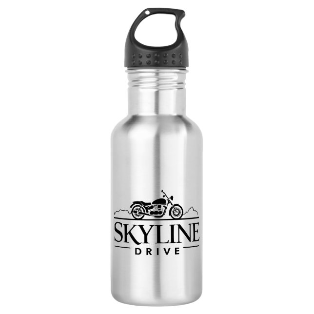 Botella De Agua Skyline Drive Virginia Motorcycle (Anverso)