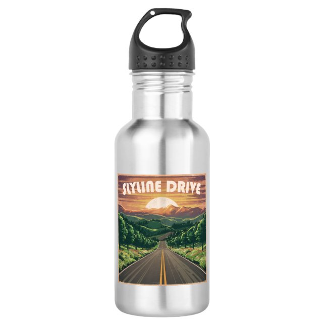Botella De Agua Skyline Drive Virginia Sunset (Anverso)