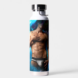 Botella De Agua SlipperyJoe hombre muscular macizo de ropa interio