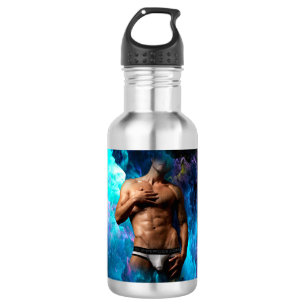 Botella De Agua SlipperyJoe hombre muscular macizo de ropa interio