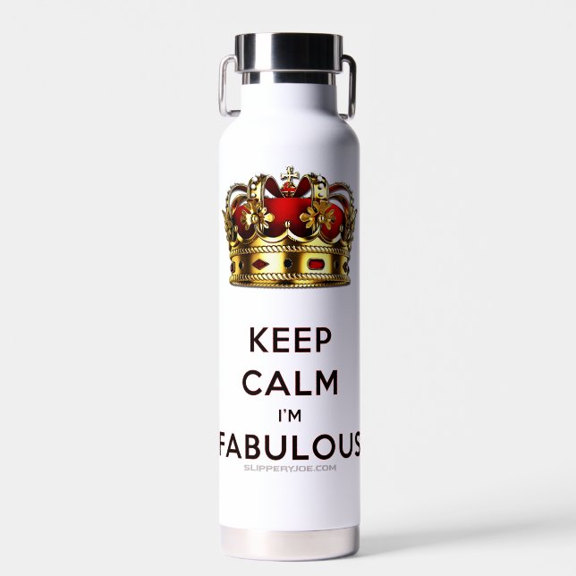 Botella De Agua SlipperyJoe's mantiene la calma fabulosa y especta (Delantero)