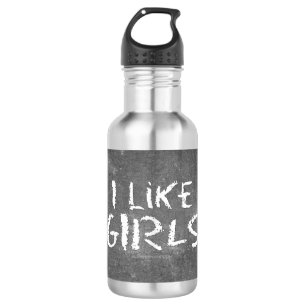 Botella De Agua SlipperyJoe's me gusta la escritura sucia de pizar