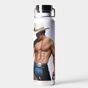 Botella De Agua SlipperyJoe's Save a horse Ride A Cowboy muscular