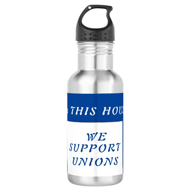 Botella De Agua Slogan de la Unión (Anverso)