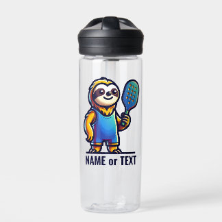 Botella De Agua SLOTH añadir tu propio texto - Jugador de mascotas