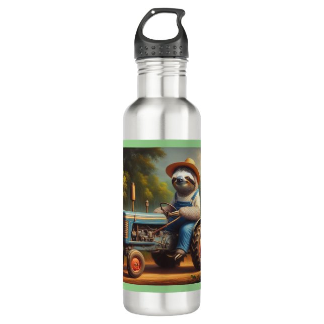 Botella De Agua Sloth Farmer (Anverso)