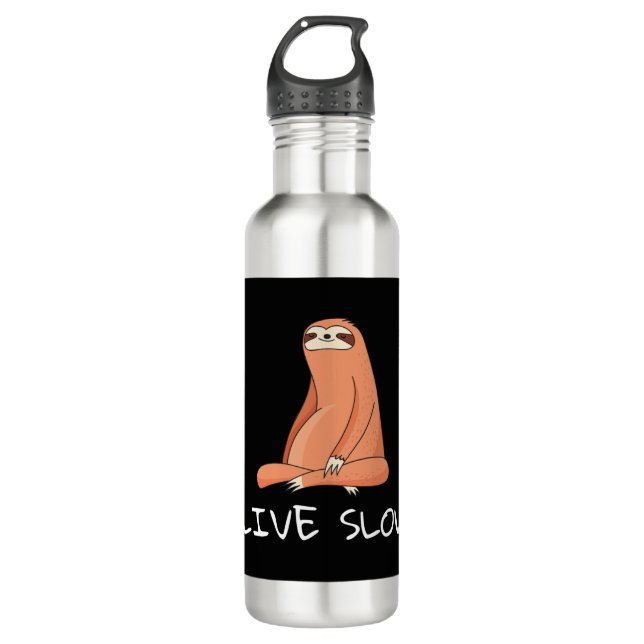 Botella De Agua Sloth Live Slow (Anverso)