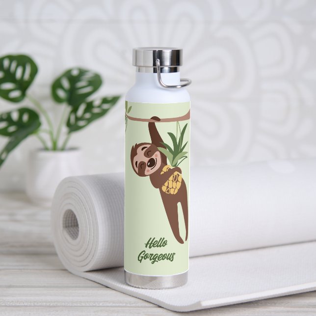 Botella De Agua Sloth with Pineapple (Yoga)