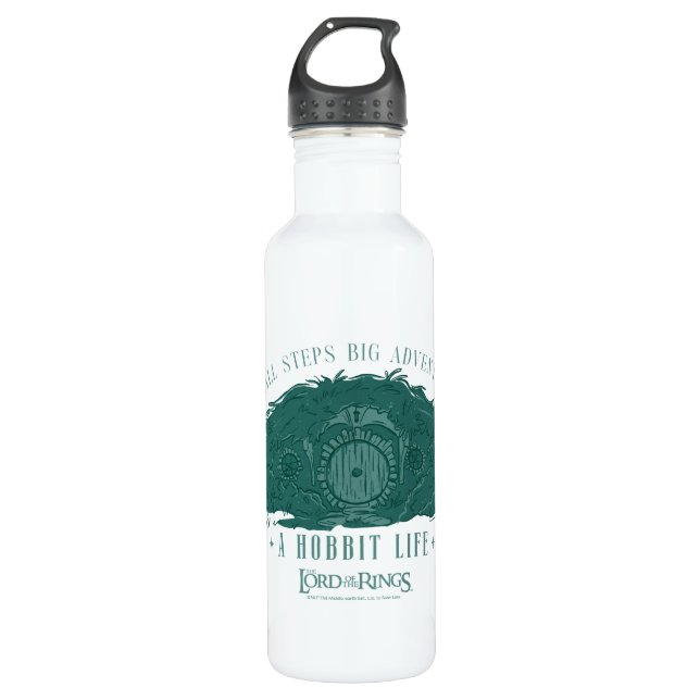 Botella De Agua Small Steps, Big Adventures - A Hobbit Life (Anverso)