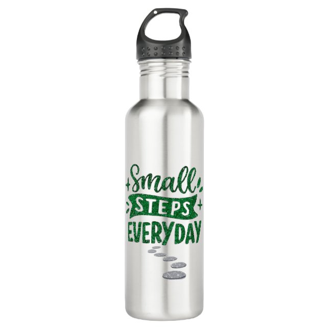 Botella De Agua Small Steps Everyday Inspirational Water Bottle (Anverso)
