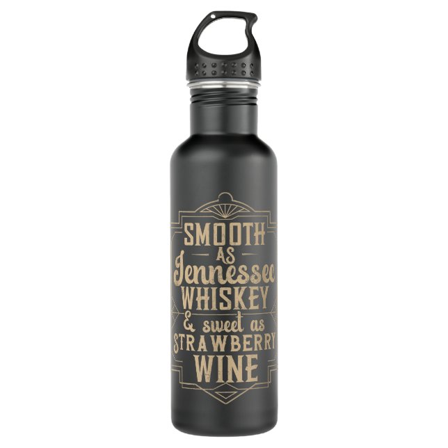 Botella De Agua Smooth As Tennessee Whiskey Sweet As Strawberry Wi (Anverso)