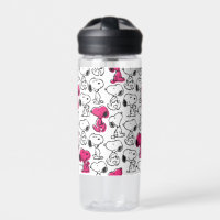 Snoopy Black & Magenta Pattern