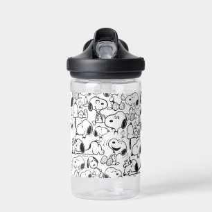 Botella De Agua Snoopy Smile Giggle Lauggle Pattern