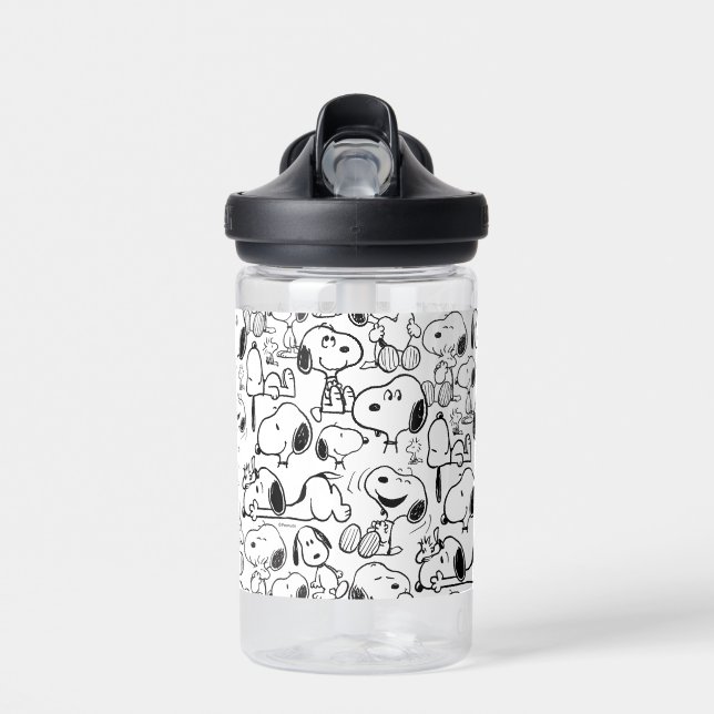 Botella De Agua Snoopy Smile Giggle Lauggle Pattern (Delante)