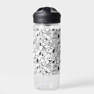 Botella De Agua Snoopy Smile Giggle Lauggle Pattern