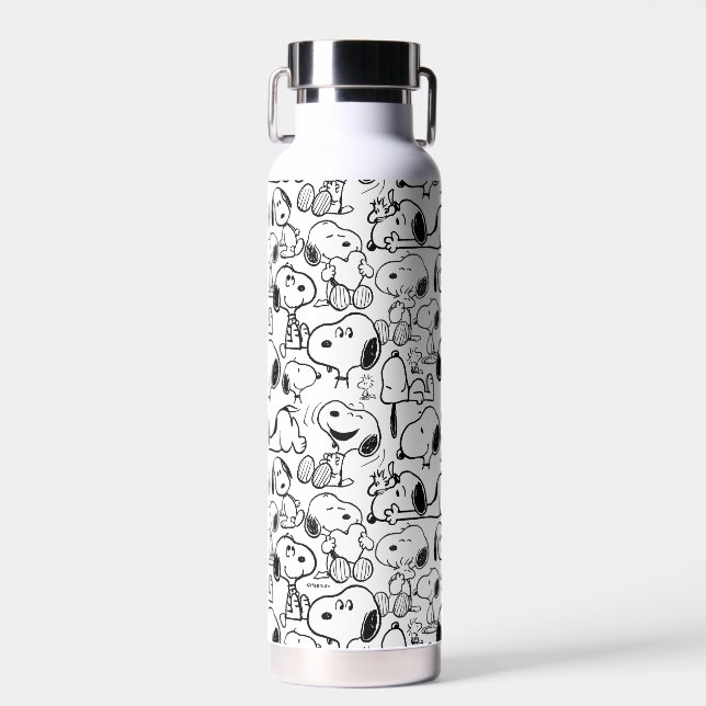 Botella De Agua Snoopy Smile Giggle Lauggle Pattern (Delantero)