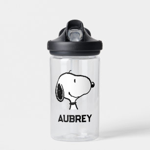 Botella De Agua Snoopy Smile Giggle Laugh   Añadir su nombre