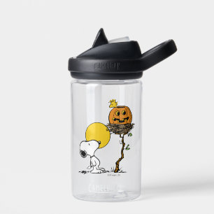 Botella De Agua Snoopy & Woodstock Nest con Jack O' Lantern