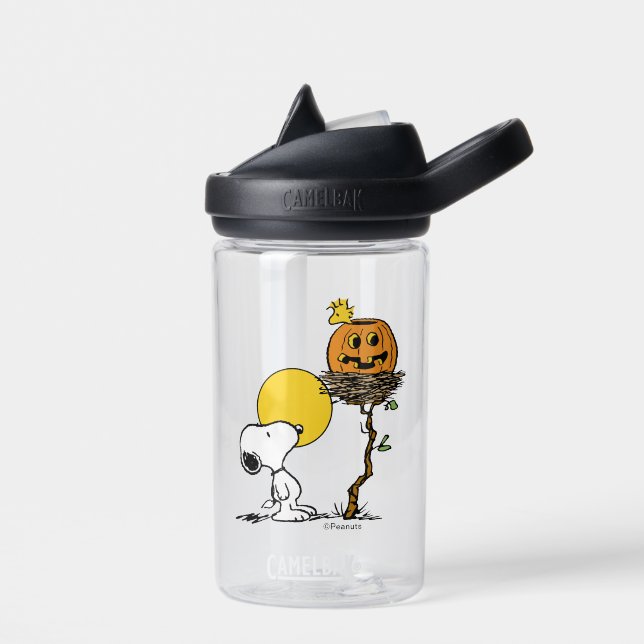Botella De Agua Snoopy & Woodstock Nest con Jack O' Lantern (Izquierdo)