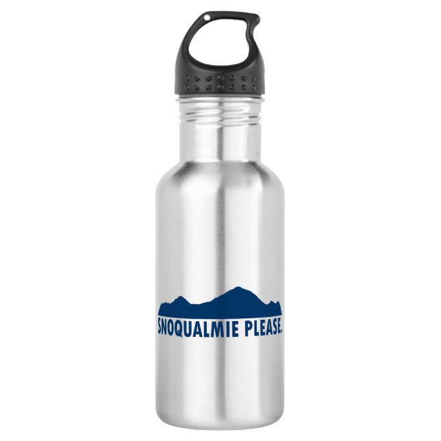 Botella De Agua Snoqualmie Washington Por favor (Anverso)