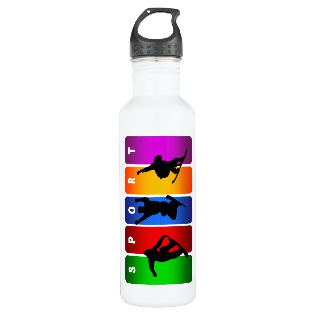 Botella De Agua Snowboard agradable (Anverso)