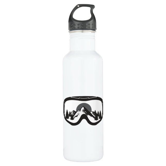 Botella De Agua Snowboard Snowboard Snowboarder Idea divertida de  (Anverso)