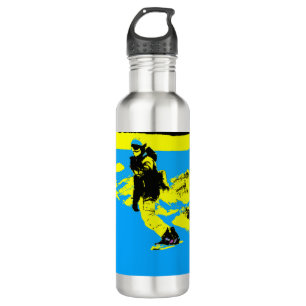 Botella De Agua Snowboarding en Montaña - Snowboard