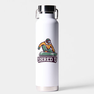 Botella De Agua Snowboarding Universidad Shred