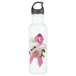 Botella De Agua Sobreviviente de PInk Ribbon
