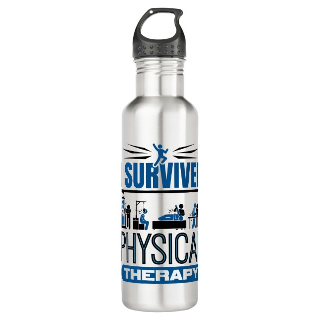 Botella De Agua Sobreviviente de terapia física (Anverso)