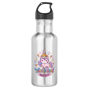 Botella De Agua Sociedad de Cuerno de Waffle de Unicornio Ropa Lis