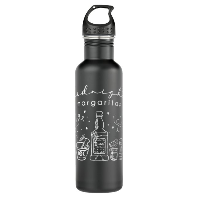 Botella De Agua Sociedad Margaritas de Medianoche Hombres Mágicos  (Anverso)