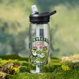 Botella De Agua Socios de rana lindos en diseño divertido de depor