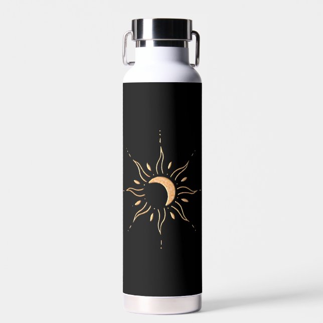 Botella De Agua Sol Dorado  (Delantero)
