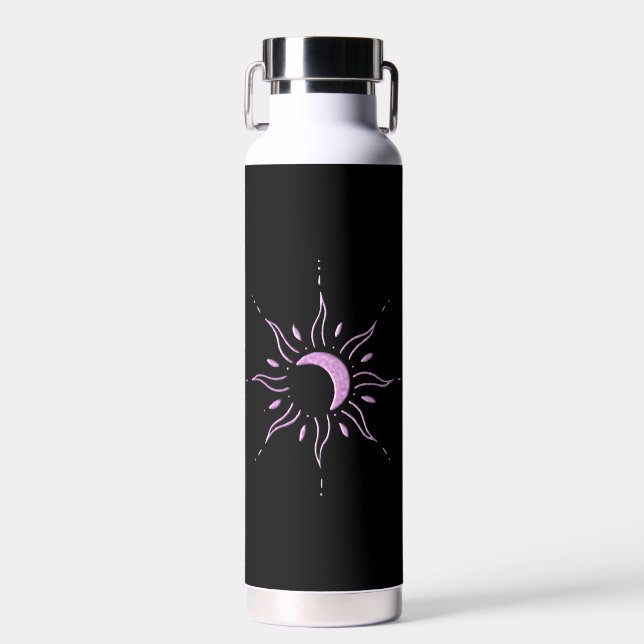 Botella De Agua Sol Rosa  (Delantero)