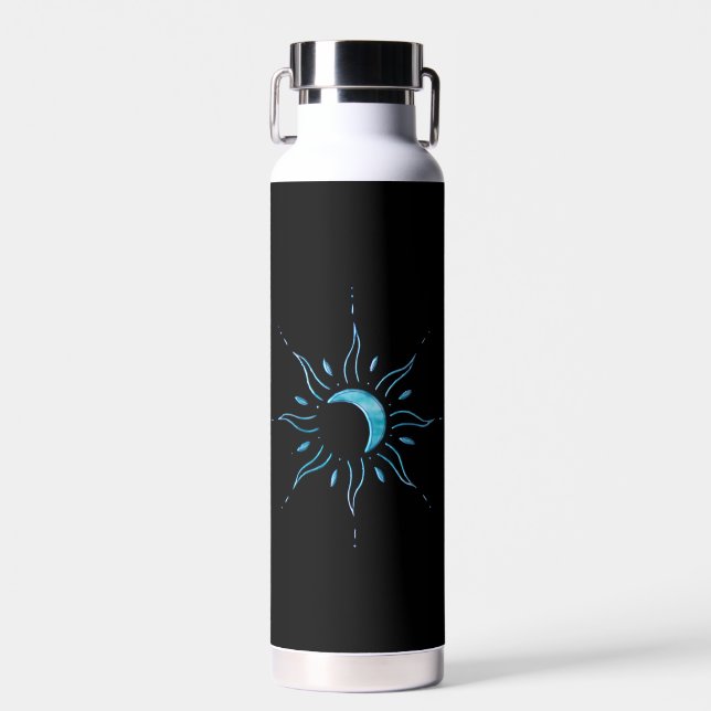 Botella De Agua Sol Turquesa  (Delantero)