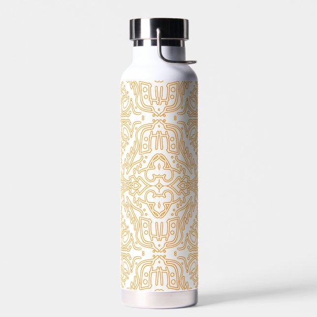 Botella De Agua Solar Flare Gold Damask Phone / iPad case (Izquierdo)